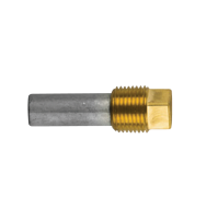 Pencil anode complete with brass plug th. 1/2'' bspt  for Cummins -  12,5 L.30  - 02045-1T - Tecnoseal